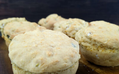 Cheddar and Jalepeno Biscuits – Plant Based